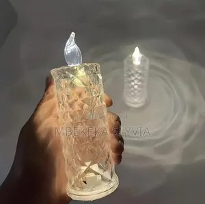 1pcs Led Candle Aluminum Flame Smokeless Home Accessories