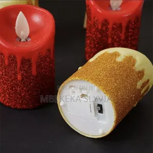 2pcs Led Powdered Candles,Candle Lamp Home Accessories