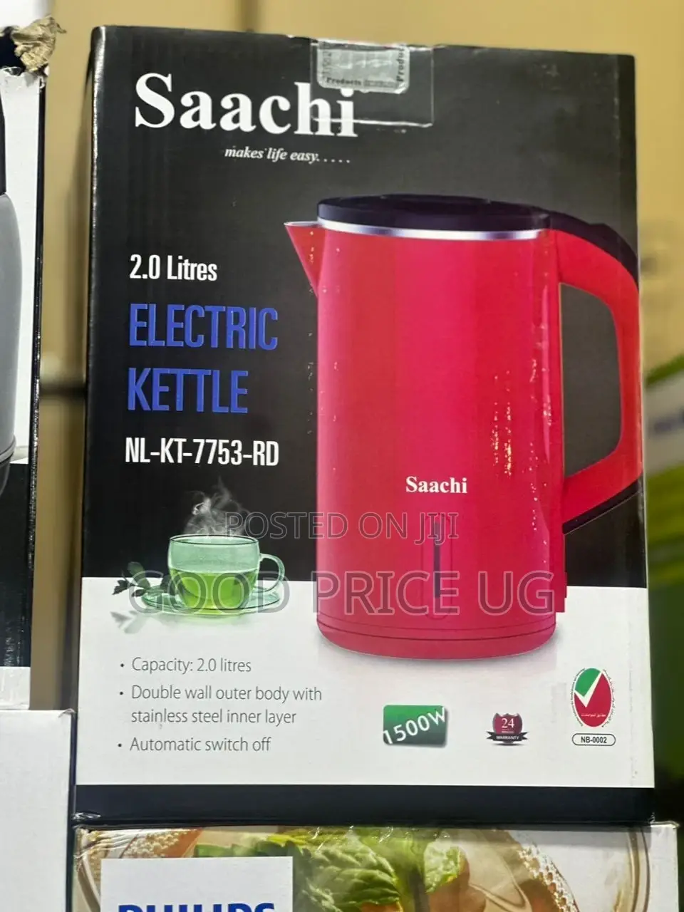 Saachi 2L Electric Kettle 7753