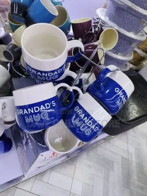 Grand Dad's Mug Blue White