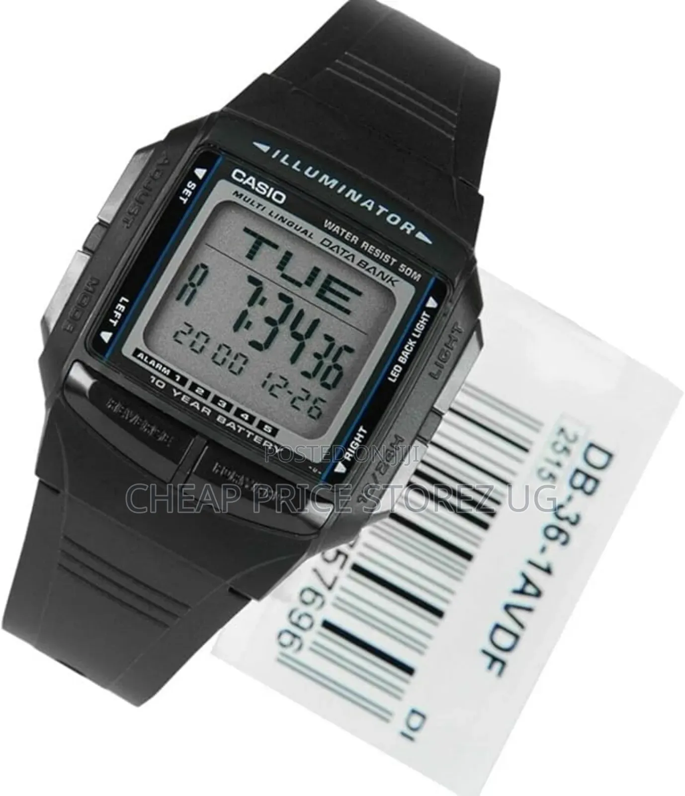 Casio DB-36-1A Multilingual Databank Watch
