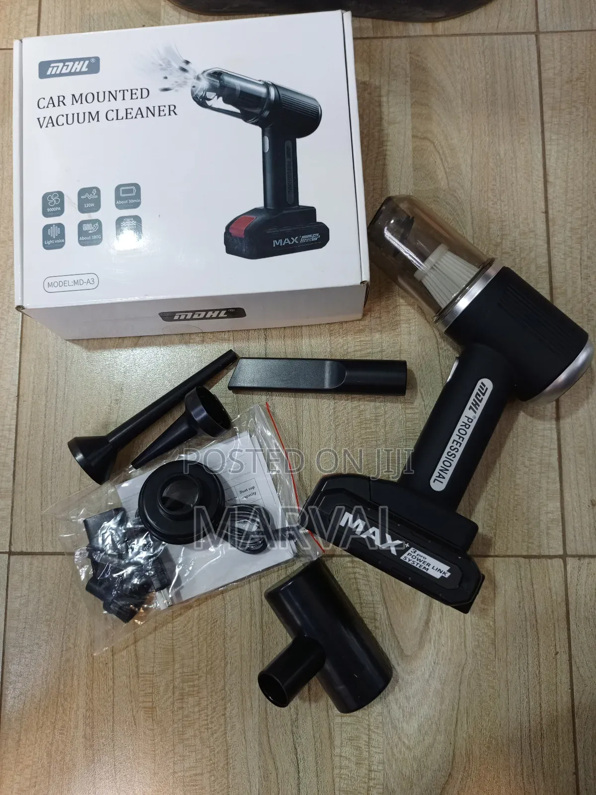 Car Mount Vacuum Cleaner (Cordless/Rechargeable)