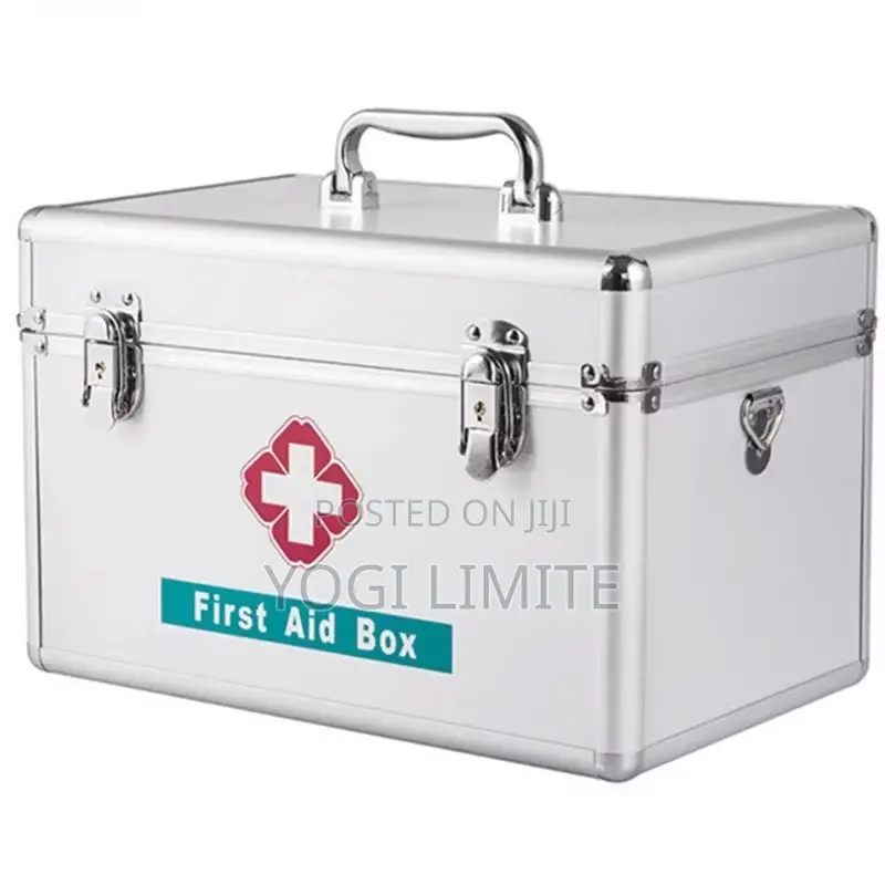 Frist Aid Kit Metalic Empty