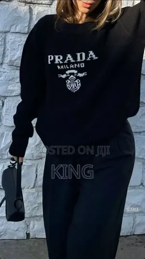 Black Sweaters Prada Milano