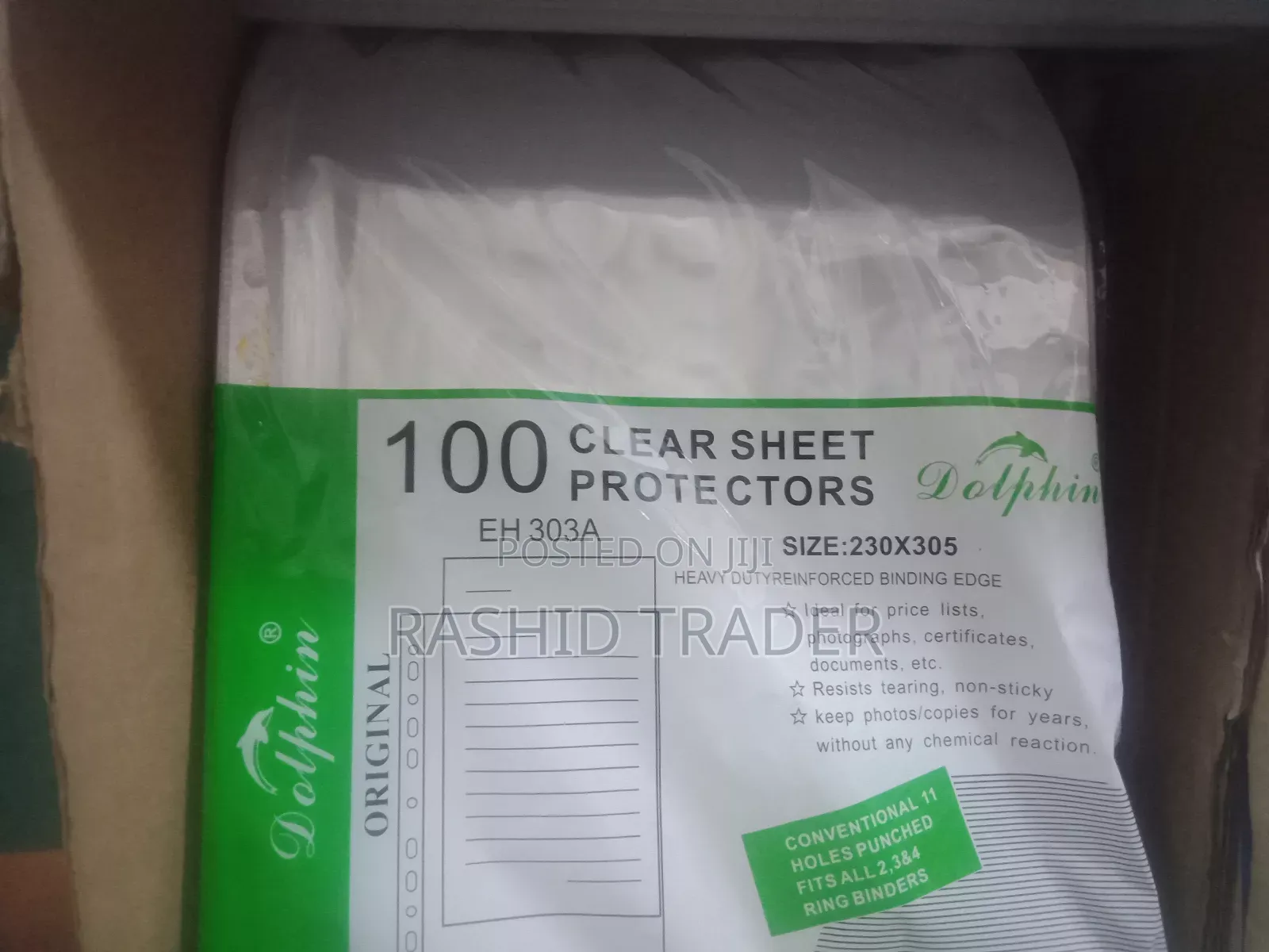 100pcs Clear Sheet Protectors