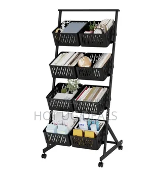 4-Tier Kitchen Fruit Vegetable Storage Organizer With Wheels