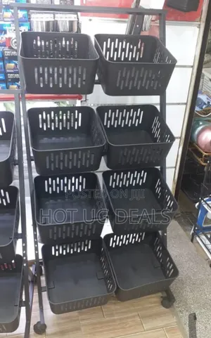 4-Tier Kitchen Fruit Vegetable Storage Organizer With Wheels