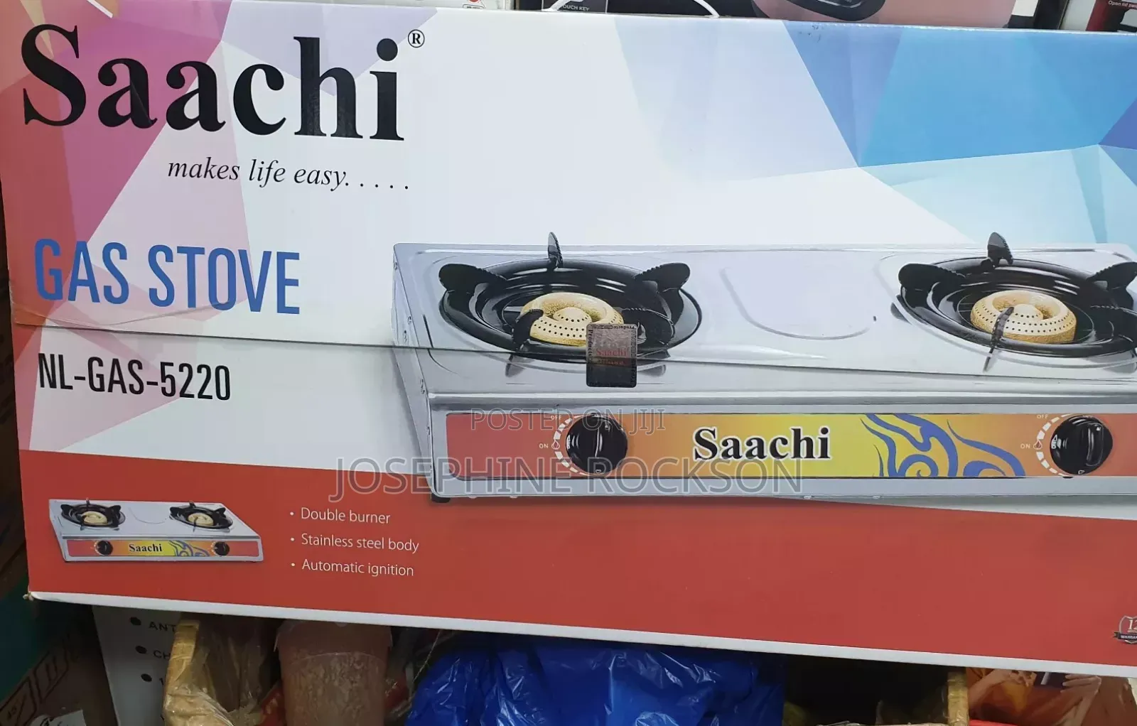 Saachi Double Gas Stove