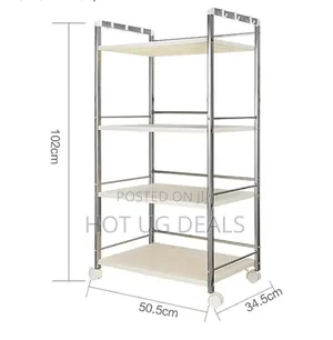 4 Tier Kitchen Storage Rack Organizer Stainless Steel Rack