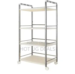 4 Tier Kitchen Storage Rack Organizer Stainless Steel Rack