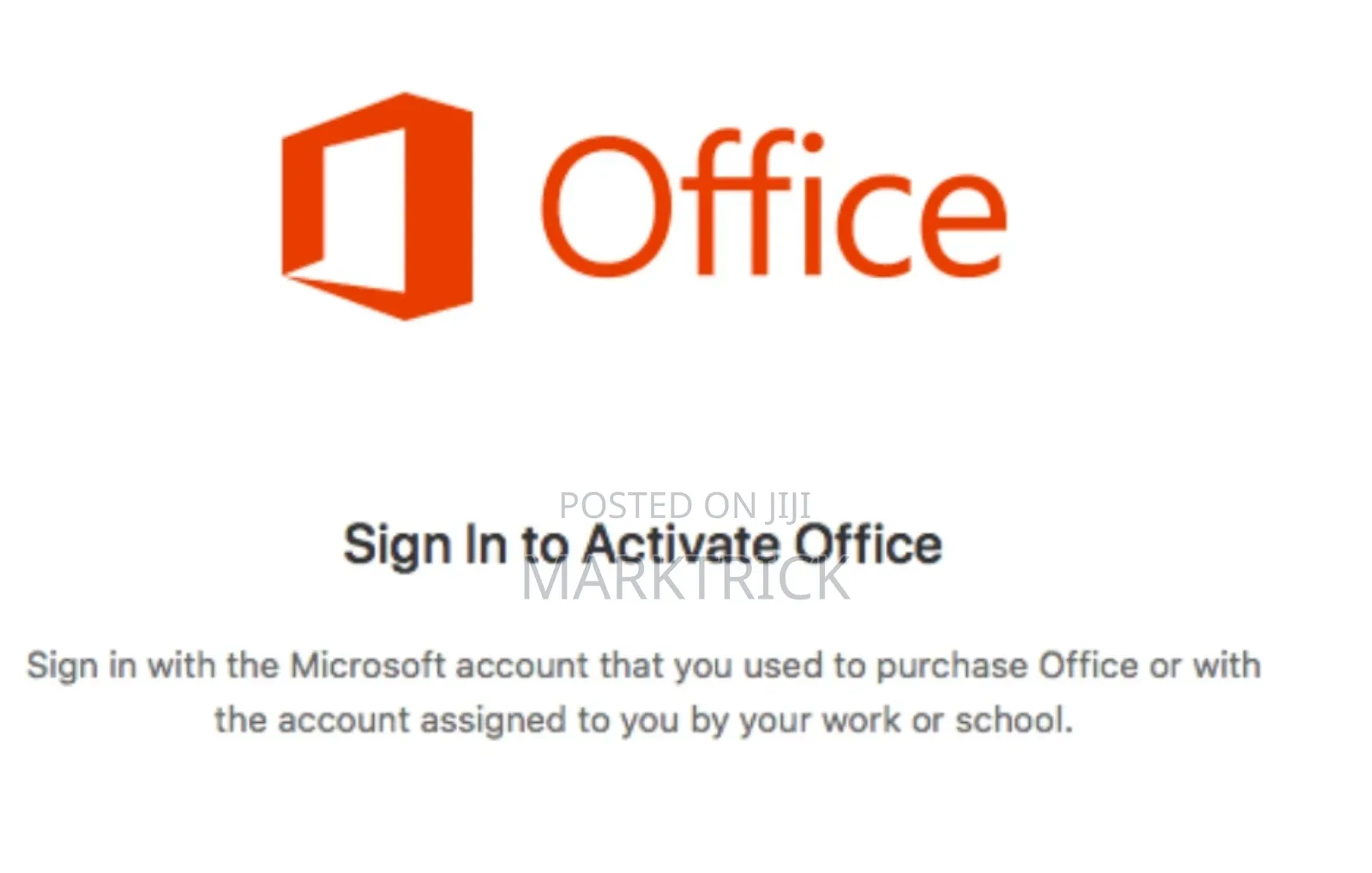 Activate Microsoft Office