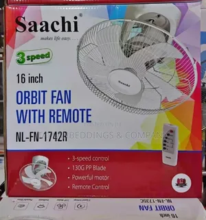 Saachi 16 Inch Ceiling Fan With Remote Control, 3 Speed