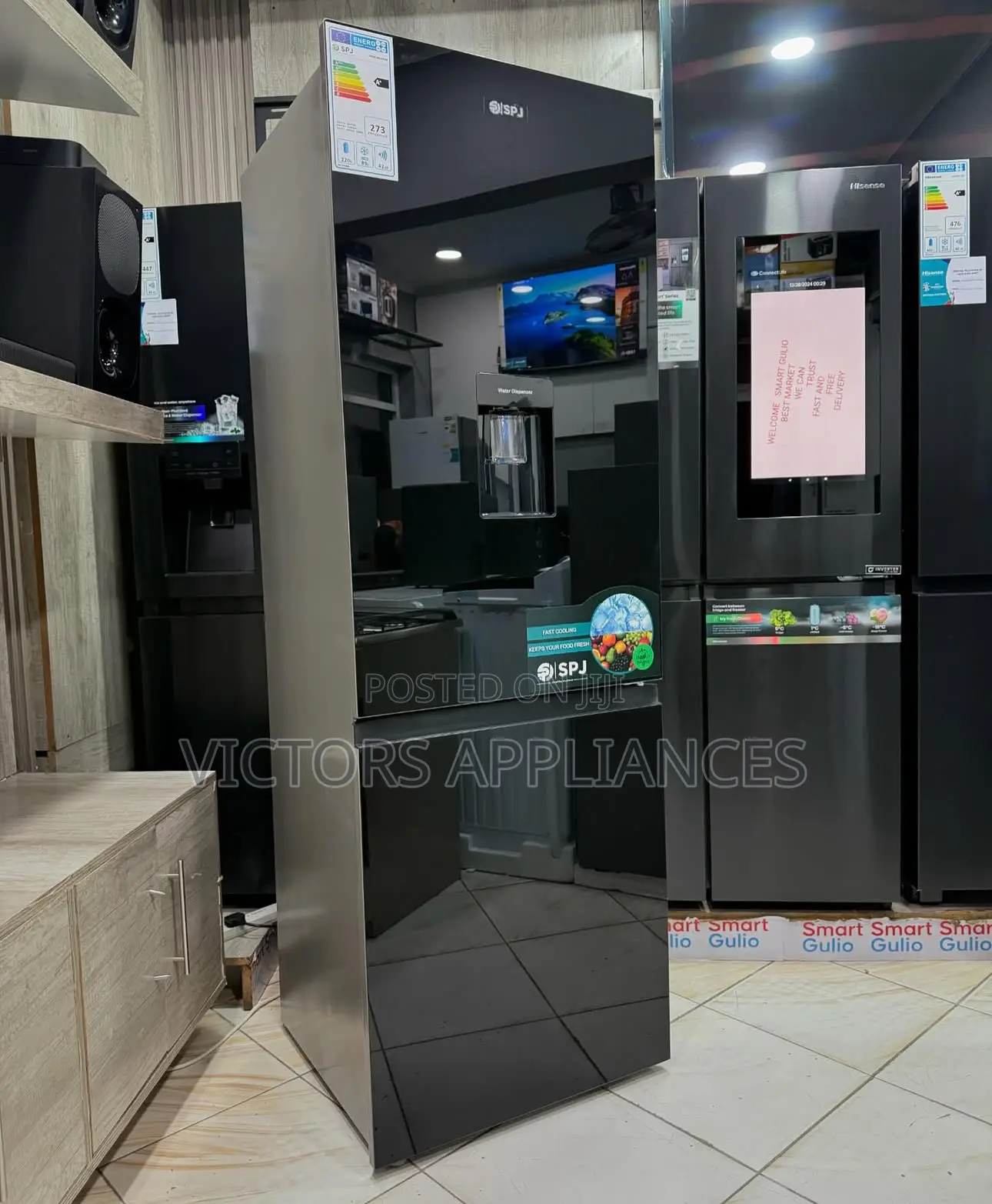 SPJ 429L Double Door Refrigerator With Mirror Finish