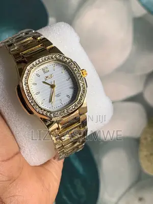 Stone Cornered Ladies Watch