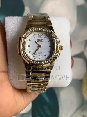 Stone Cornered Ladies Watch