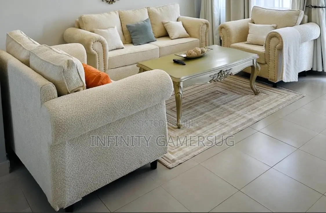 Durable Sofa in Cream (6)Seaters Available