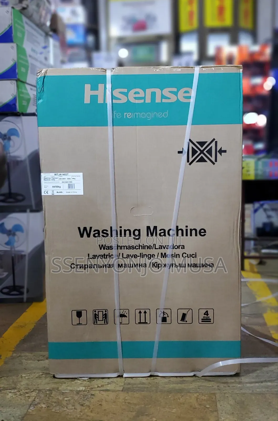Hisense 14kg Toploader Washing Machine-Wtja1402t,Led Display