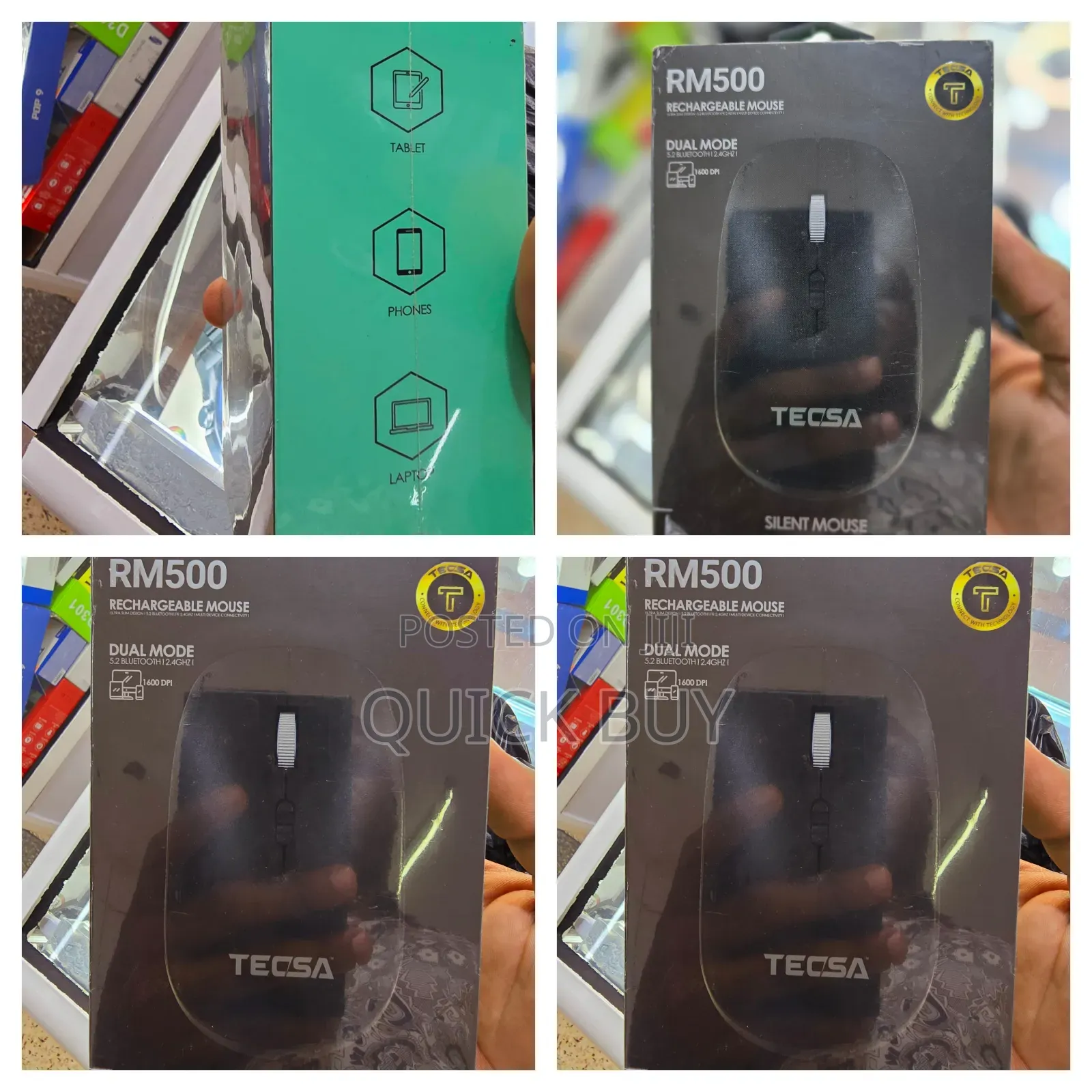 Rm 500 Tecsa Bluetooth Rechargeable Mouse