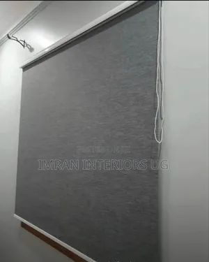 Grey Black Out Horizontal Window Blinds Best for Offices.