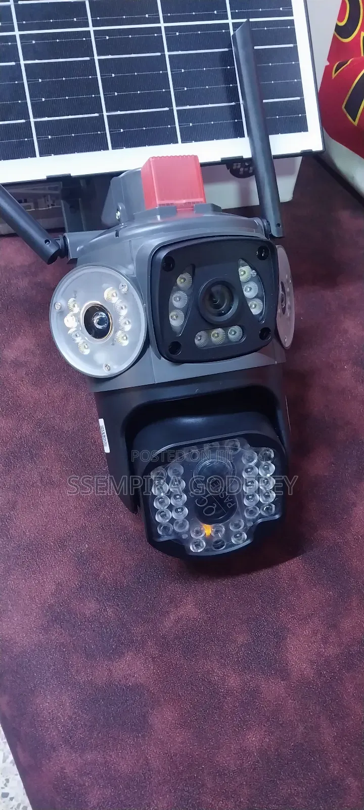 Solar Camera With Siren 4g Sim Card,V380pro