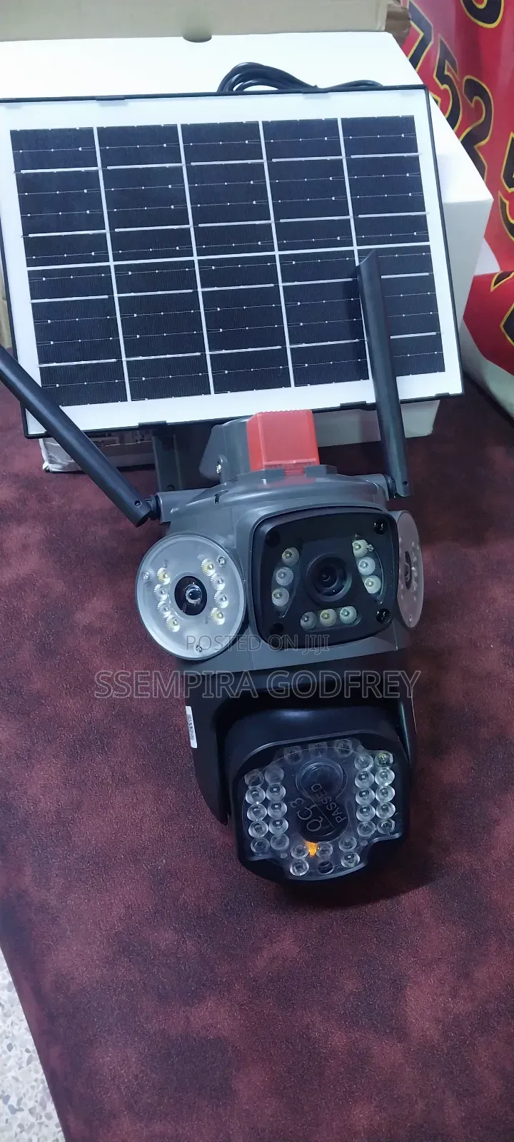 Solar Camera With Siren 4g Sim Card,V380pro