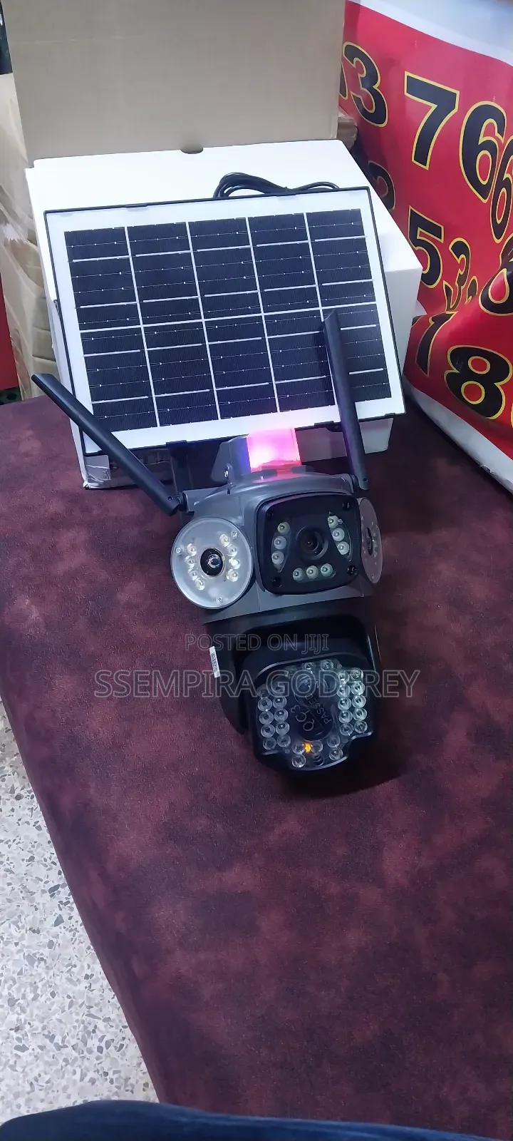 Solar Camera With Siren 4g Sim Card,V380pro