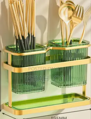 Mounted Gold Cutlery Holder