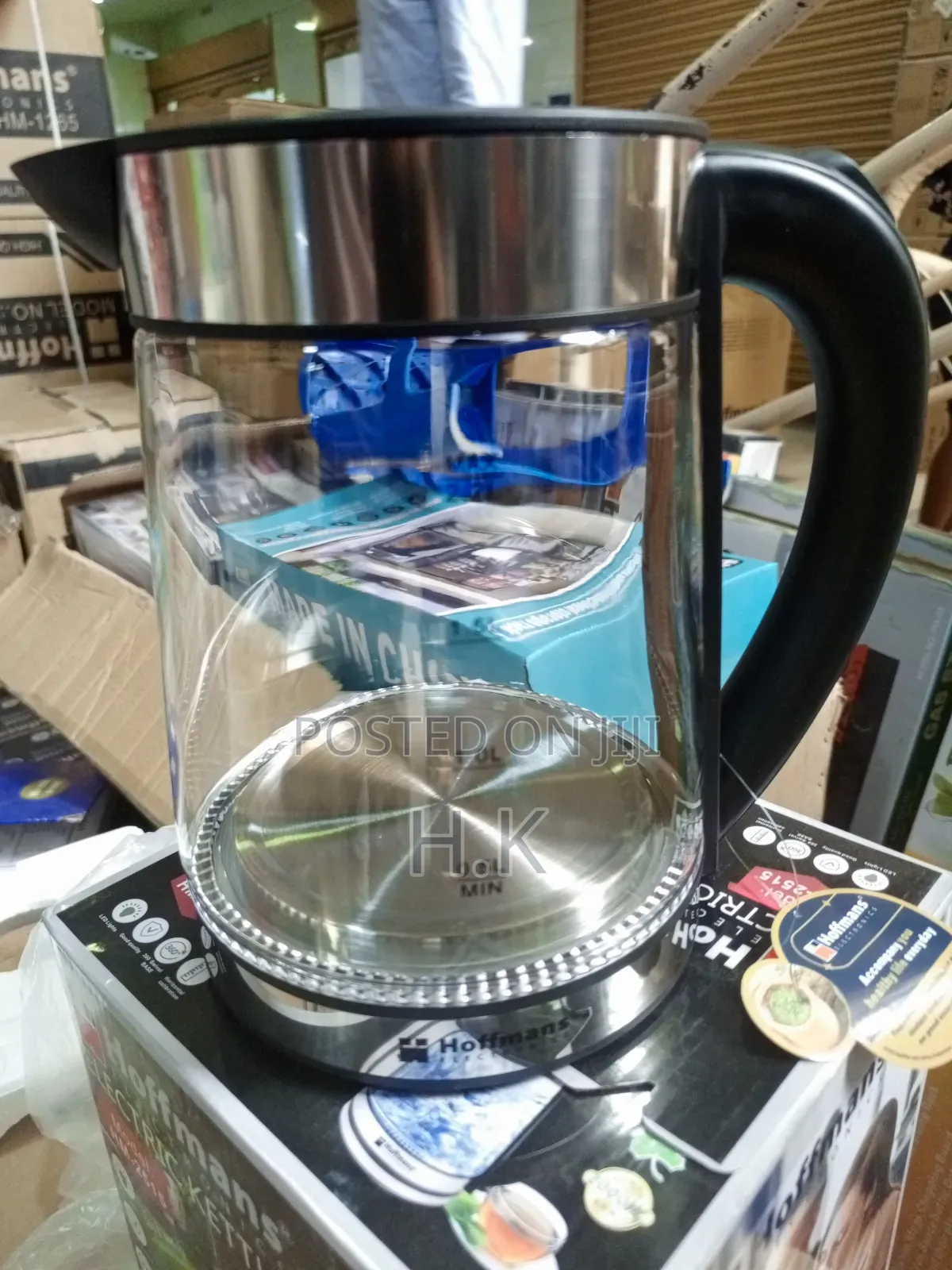 Hoffmans 2.2L Glass Electric Kettle