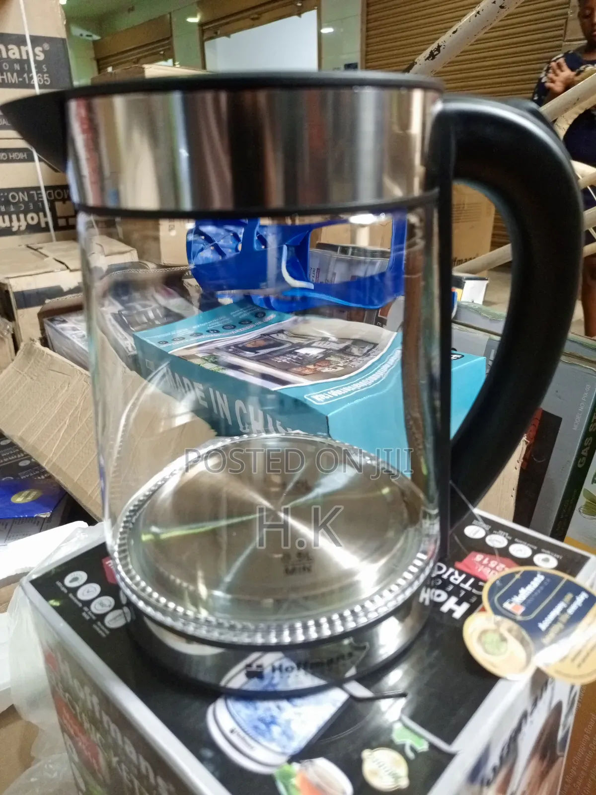 Hoffmans 2.2L Glass Electric Kettle