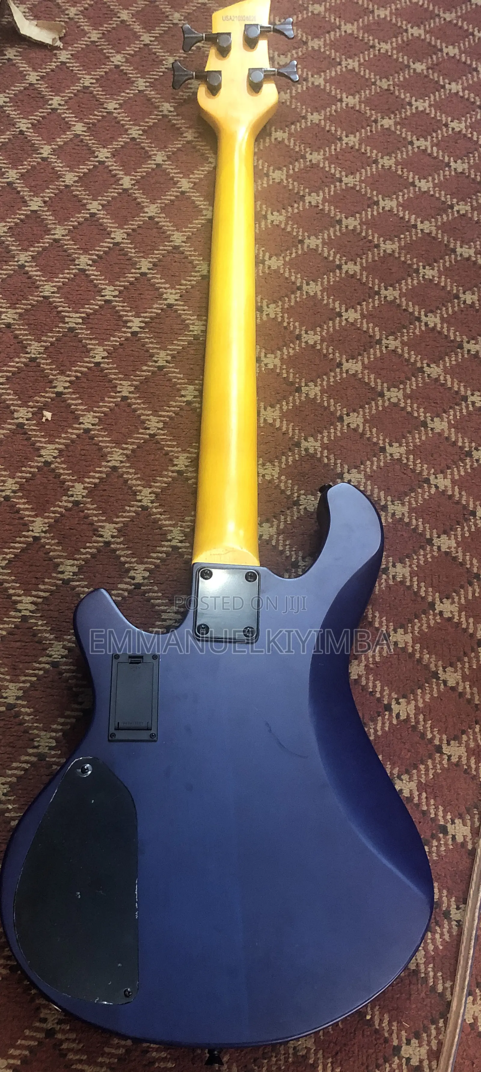 Active Bass Guitar Blue