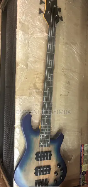 Active Bass Guitar Blue