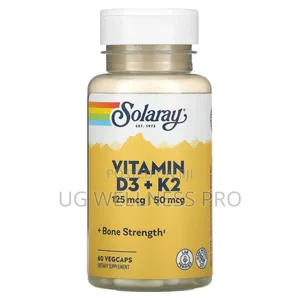 Solaray, Vitamin D3 5000iu + MK-7 50mcg, 60 Vegcaps