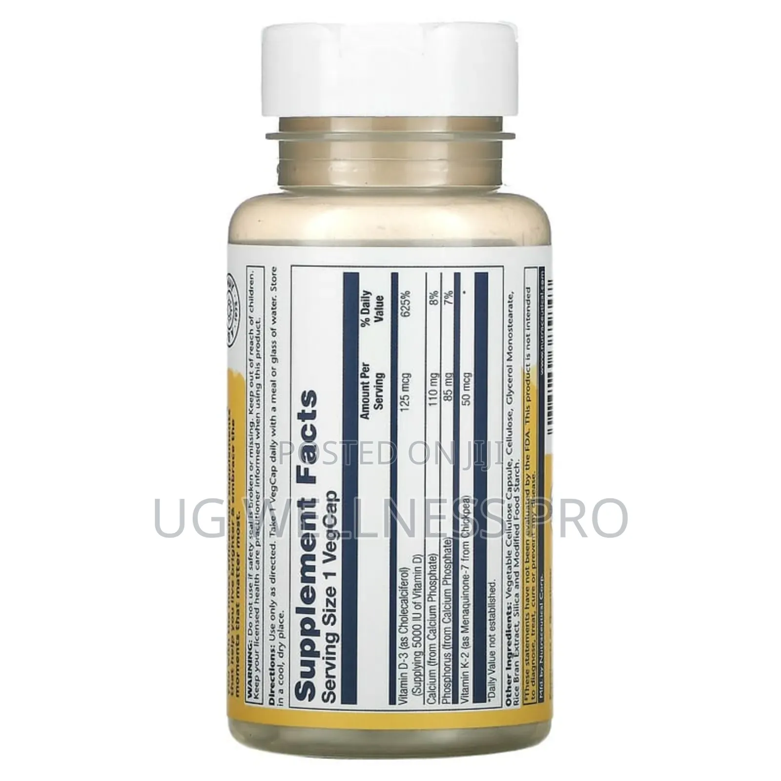 Solaray, Vitamin D3 5000iu + MK-7 50mcg, 60 Vegcaps