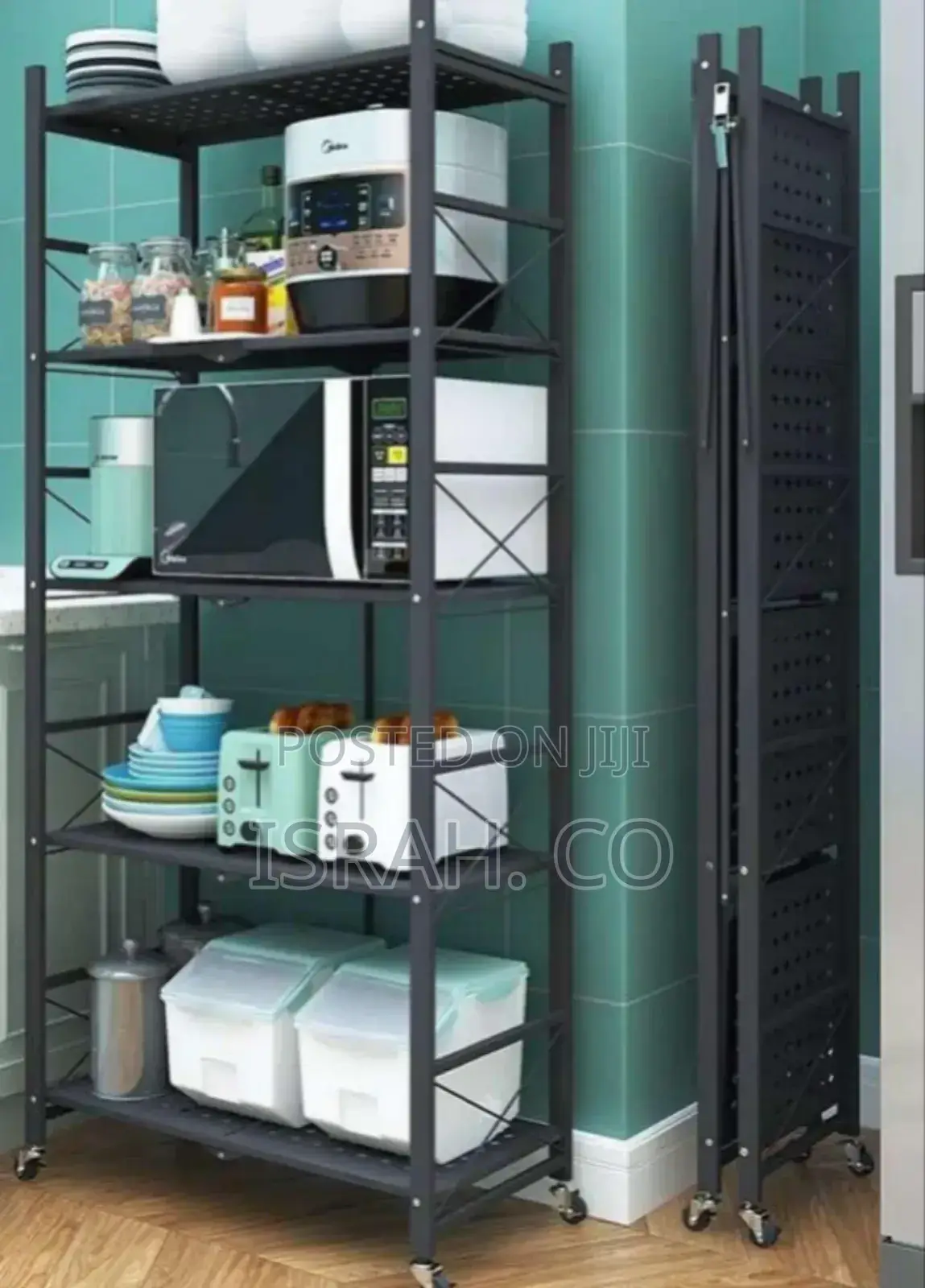 Metallic Movable Storage Rack