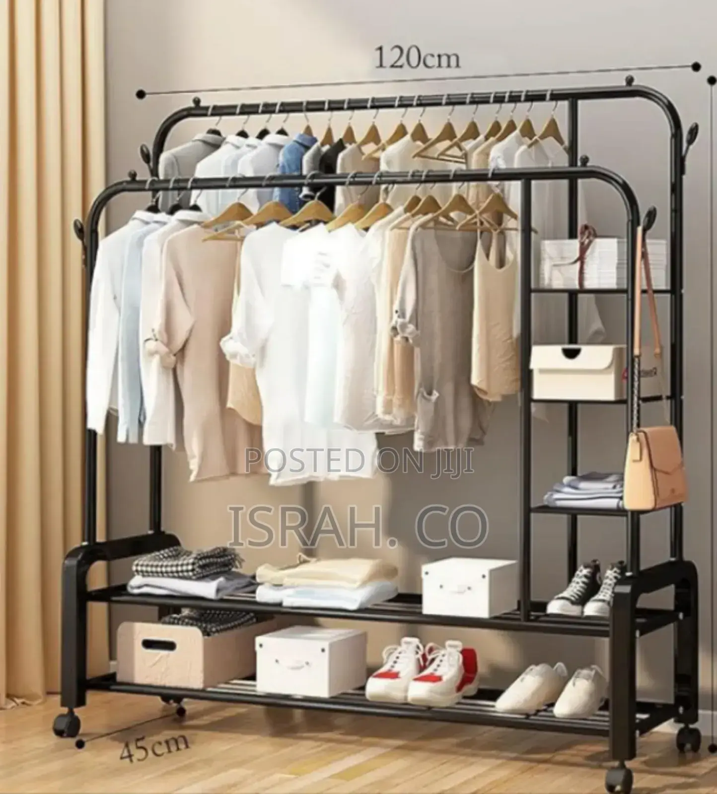 Brand Metallic Clothes Rack