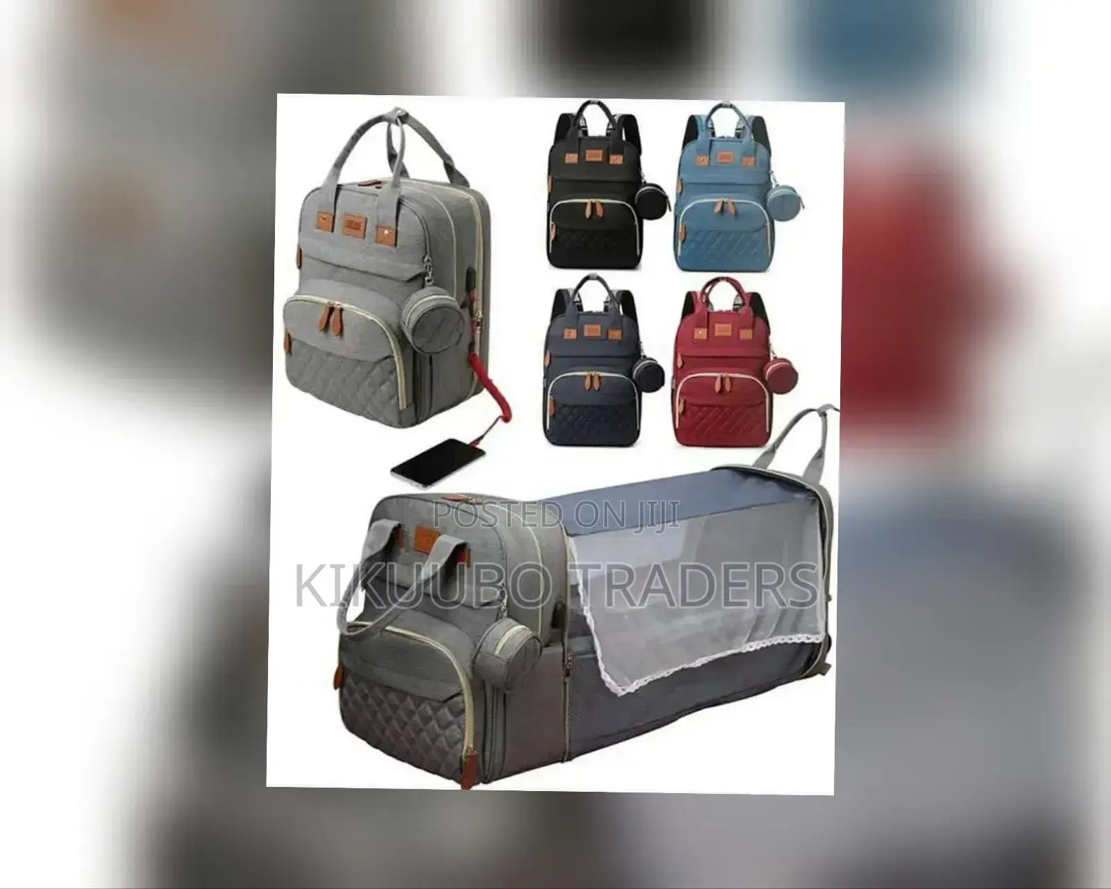 Bed and Bag Travel Diaper Bag