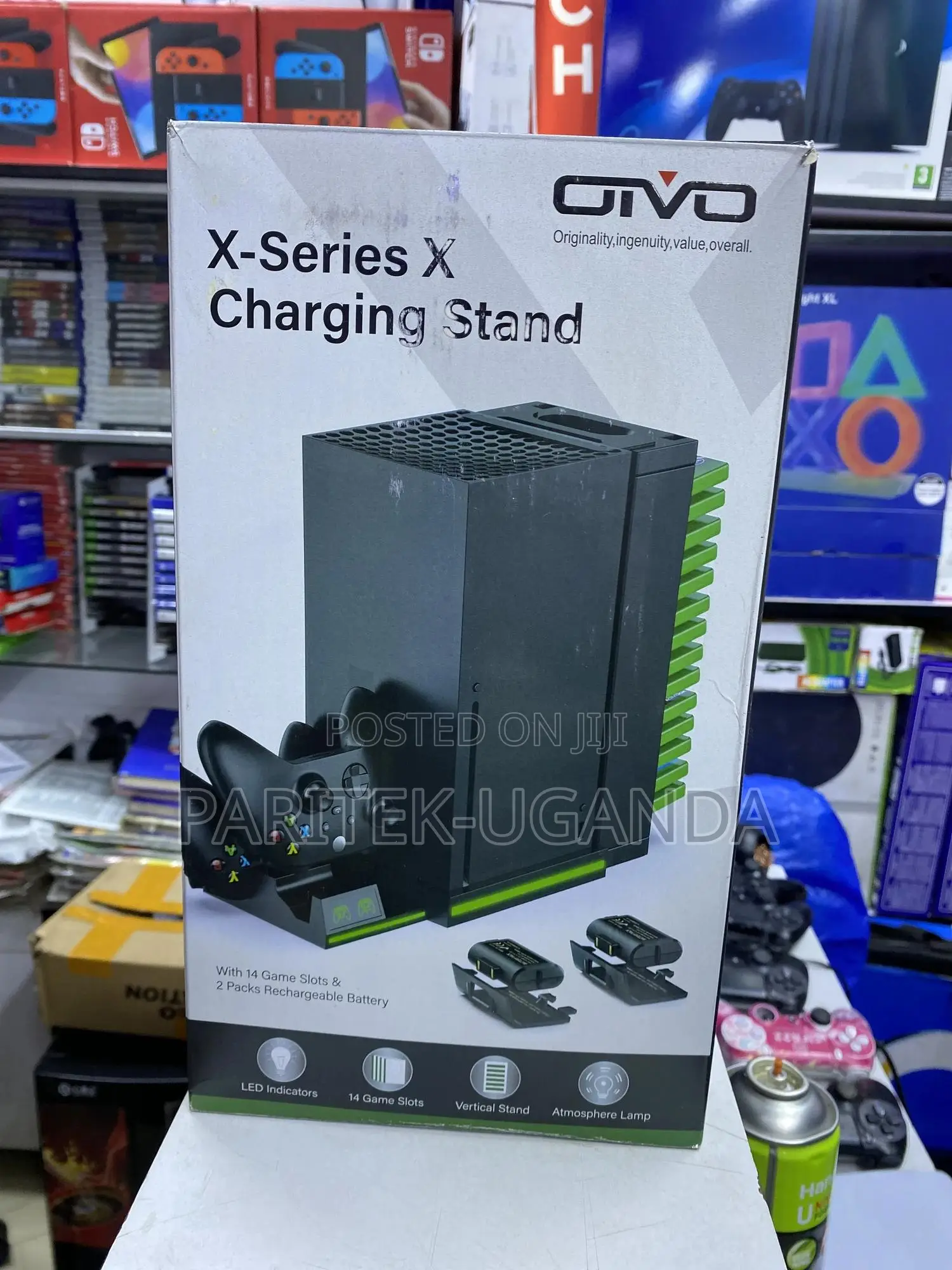 Vertical Charging Stand With Cooling Fan