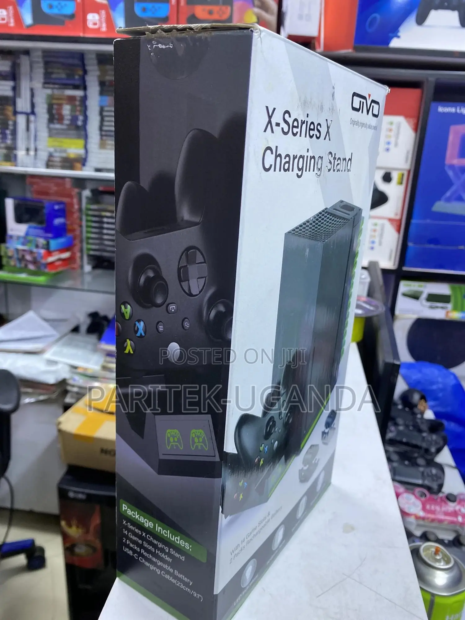 Vertical Charging Stand With Cooling Fan