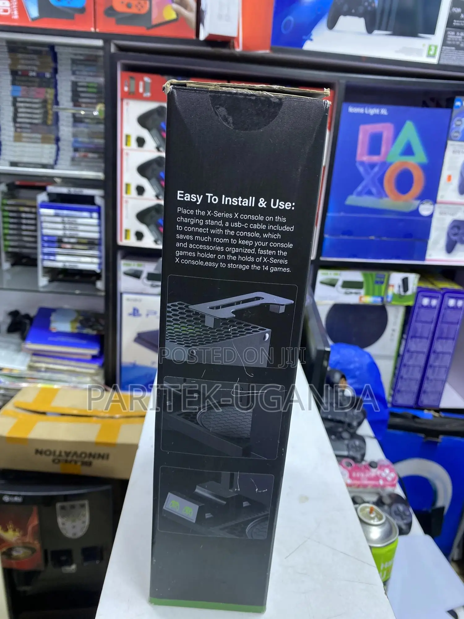 Vertical Charging Stand With Cooling Fan