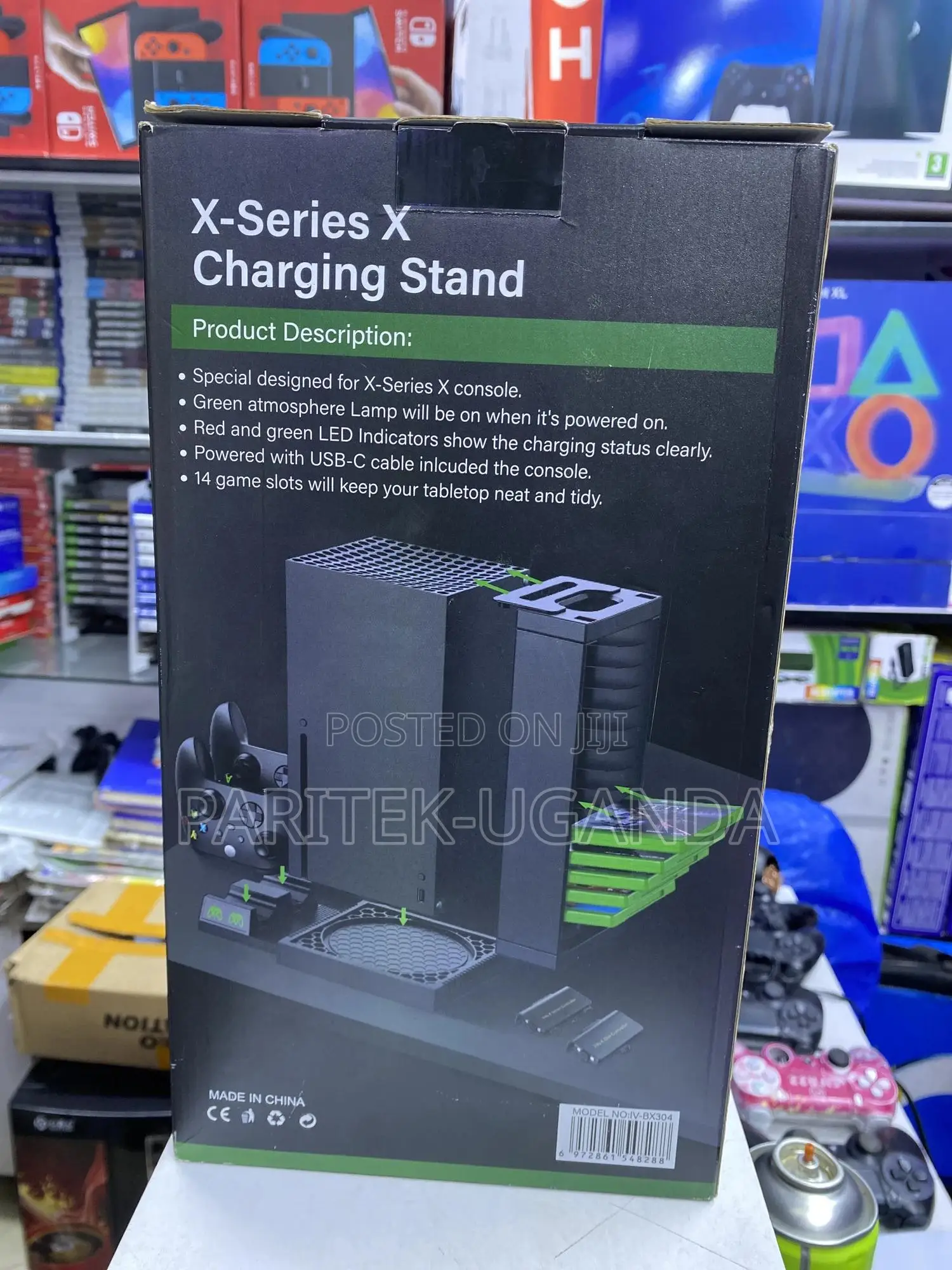 Vertical Charging Stand With Cooling Fan