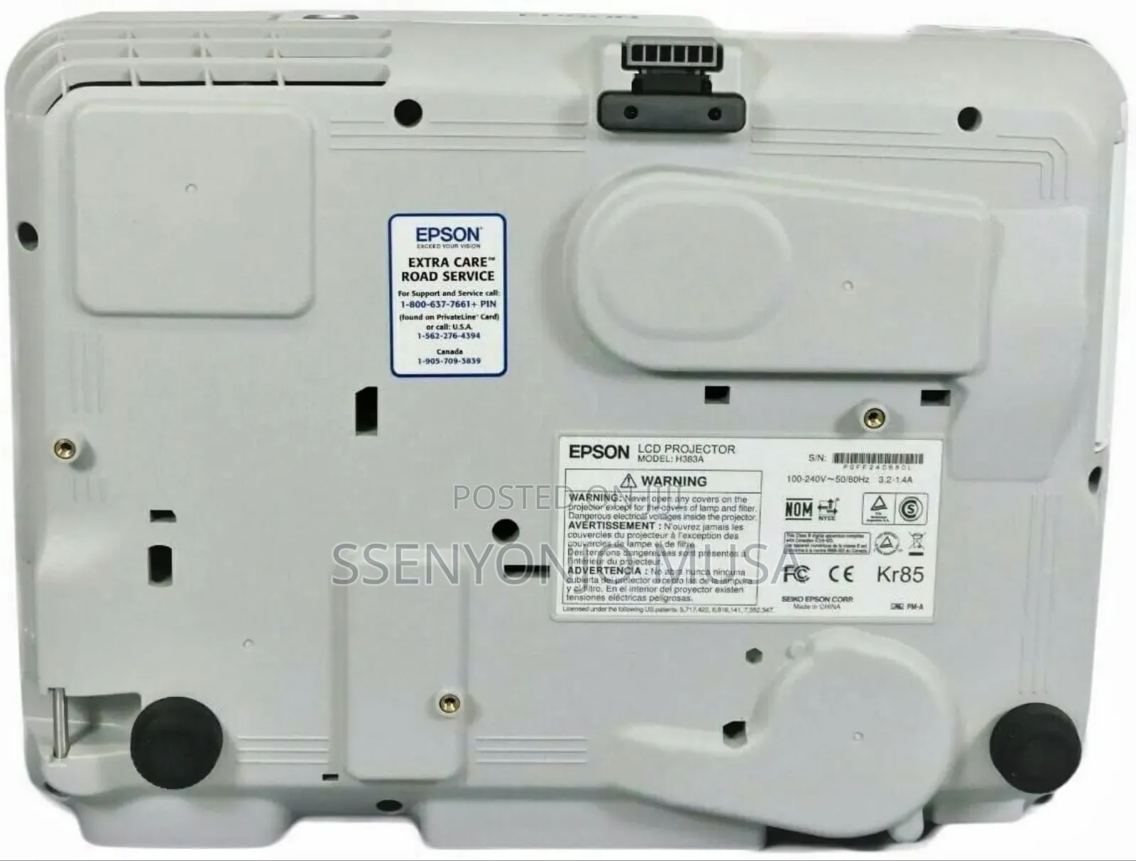 Epson Powerlite 95 Projector-3lcd-xga-2600 Lumens-v11h383020
