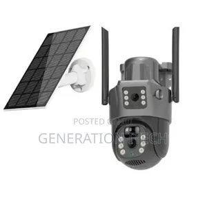 4g Dual Lens Solar Ip Camera- 8mp- PTZ Lens- With Motion