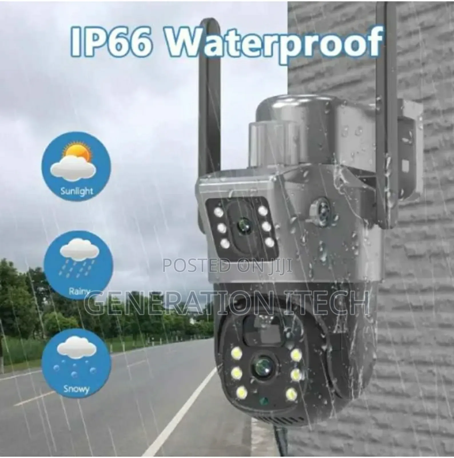 4g Dual Lens Solar Ip Camera- 8mp- PTZ Lens- With Motion