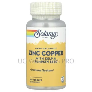 Solaray, Zinc Copper With Kelp Pumpkin Seed, 100 Vegcaps