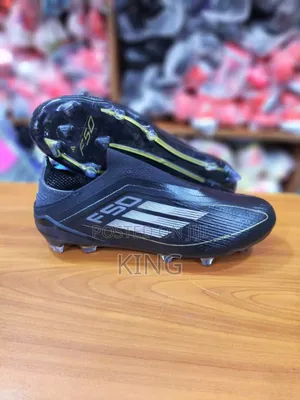 Black Adidas F50 Elite Laceless FG Football Boots