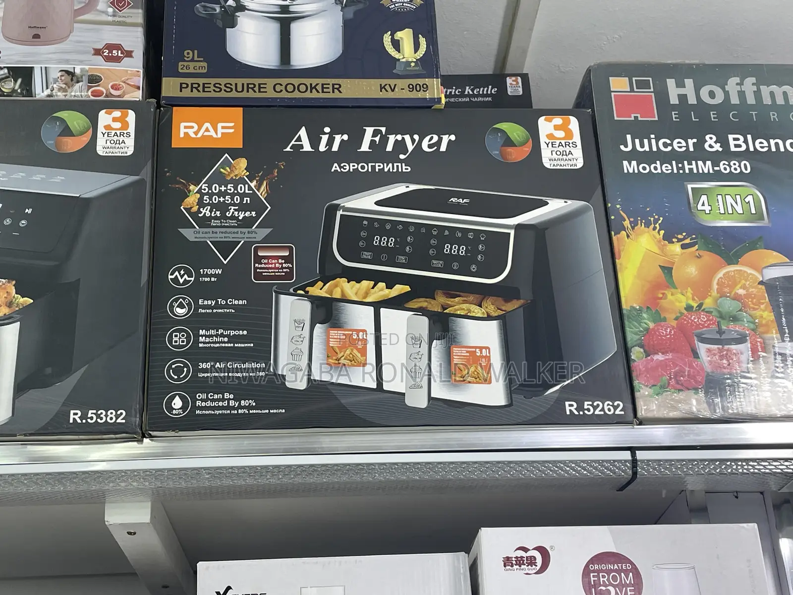 5L + 5L Duo Digital RAF Airfryer Machine