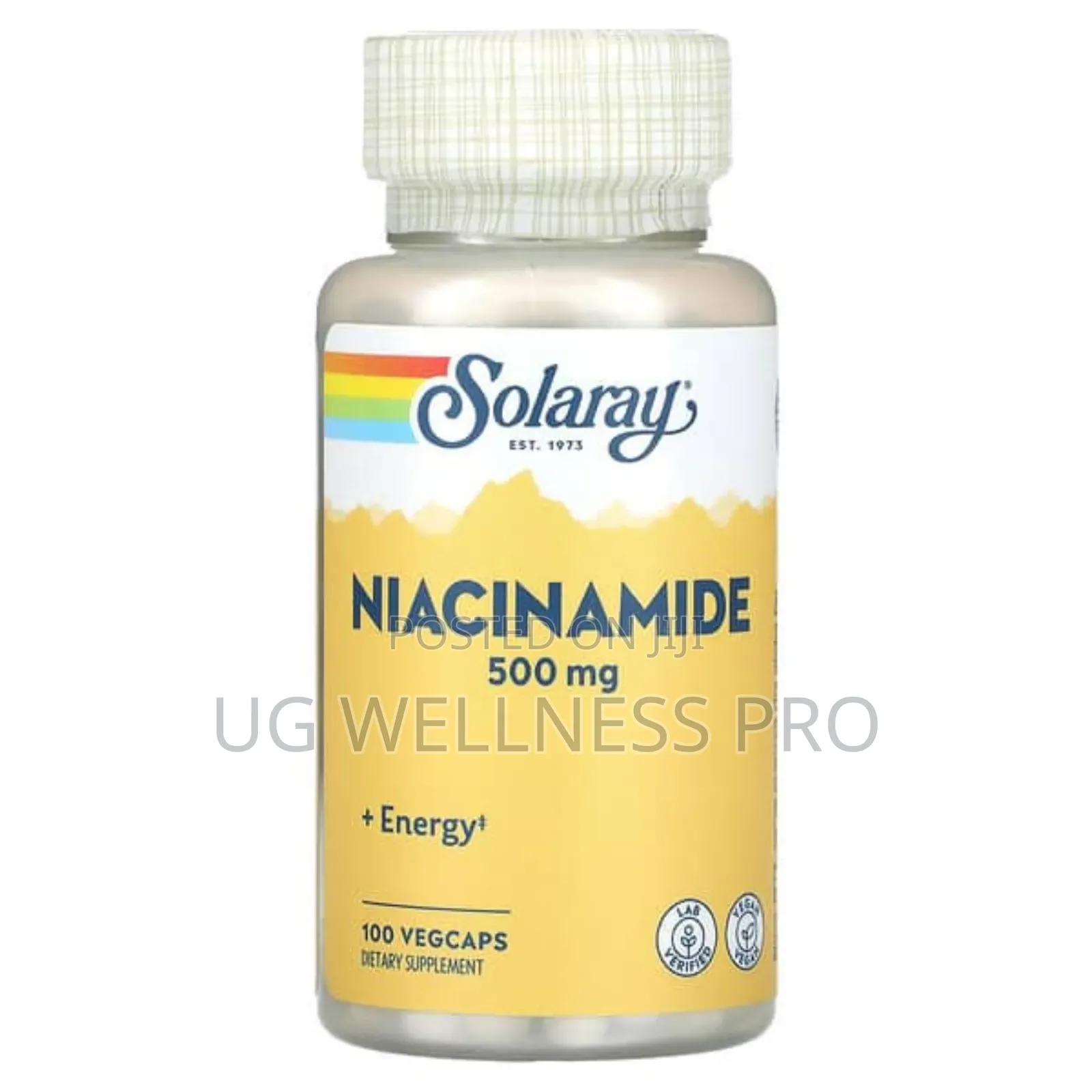 Solaray, Niacinamide Vitamin B3, 500 Mg, 100 Vegcaps