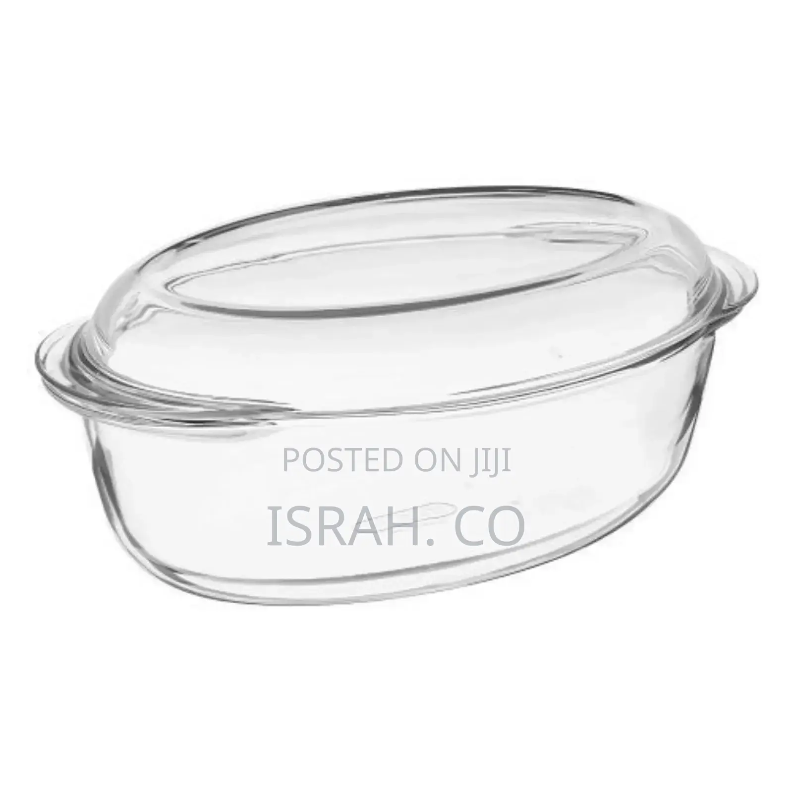 Pyrex Glass Oval Casserole Oven Dish With Lid,4L,Colourless