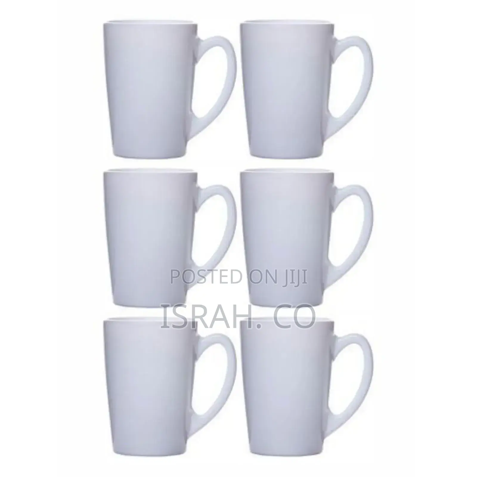 Luminarc 6 Pieces of Luminarc Plain Tea Coffee Mug Cups-Whit