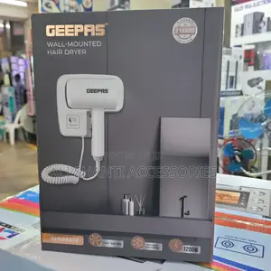 Geepas Wall Mounted Hair Dryer/ Hair Dryer Geepas